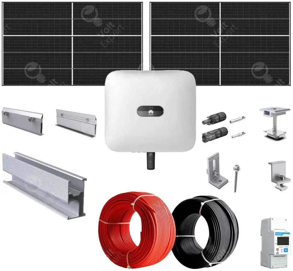 Kit Complet Sistem Fotovoltaic 5 KW Huawei Monofazic Hibrid (fara ...