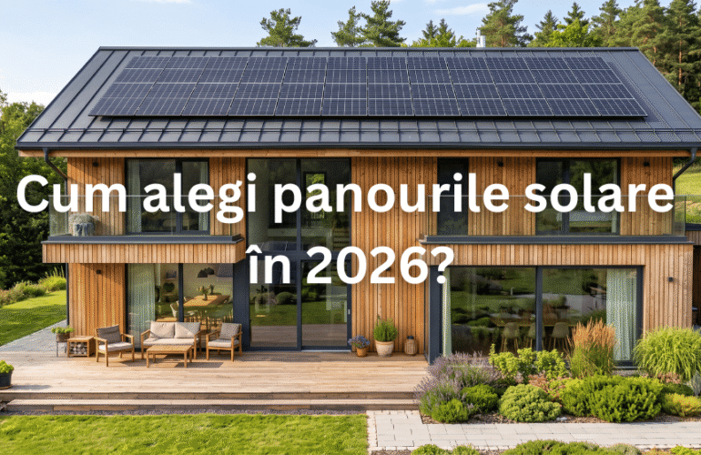 casa cu panouri fotovoltaice