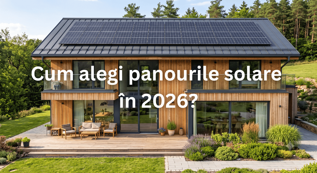 casa cu panouri fotovoltaice