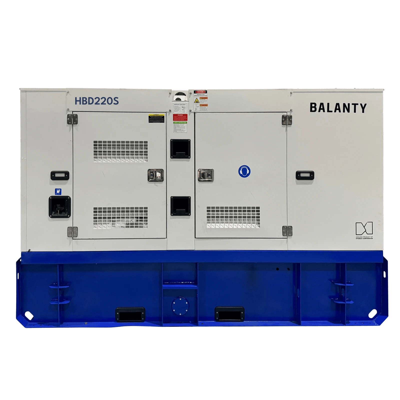 Generator de curent trifazat cu motor diesel Balanty by Hyundai HBD220S, 176 kW