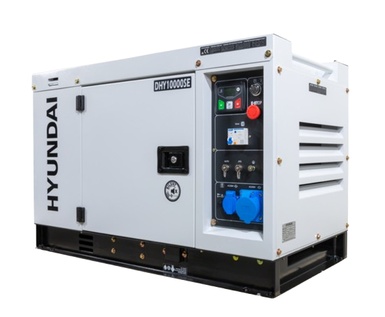Generator de curent monofazat cu motor diesel Hyundai DHY-10000SE
