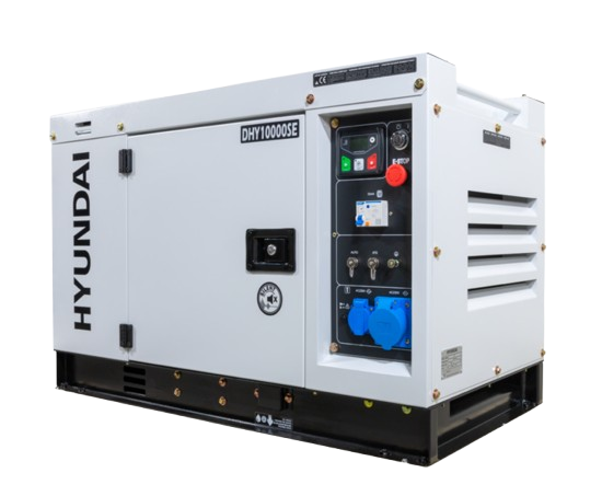 Generator de curent monofazat cu motor diesel Hyundai DHY-10000SE