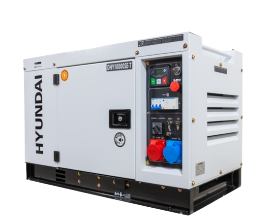 Generator de curent trifazat cu motor diesel Hyundai DHY-10000SE-T