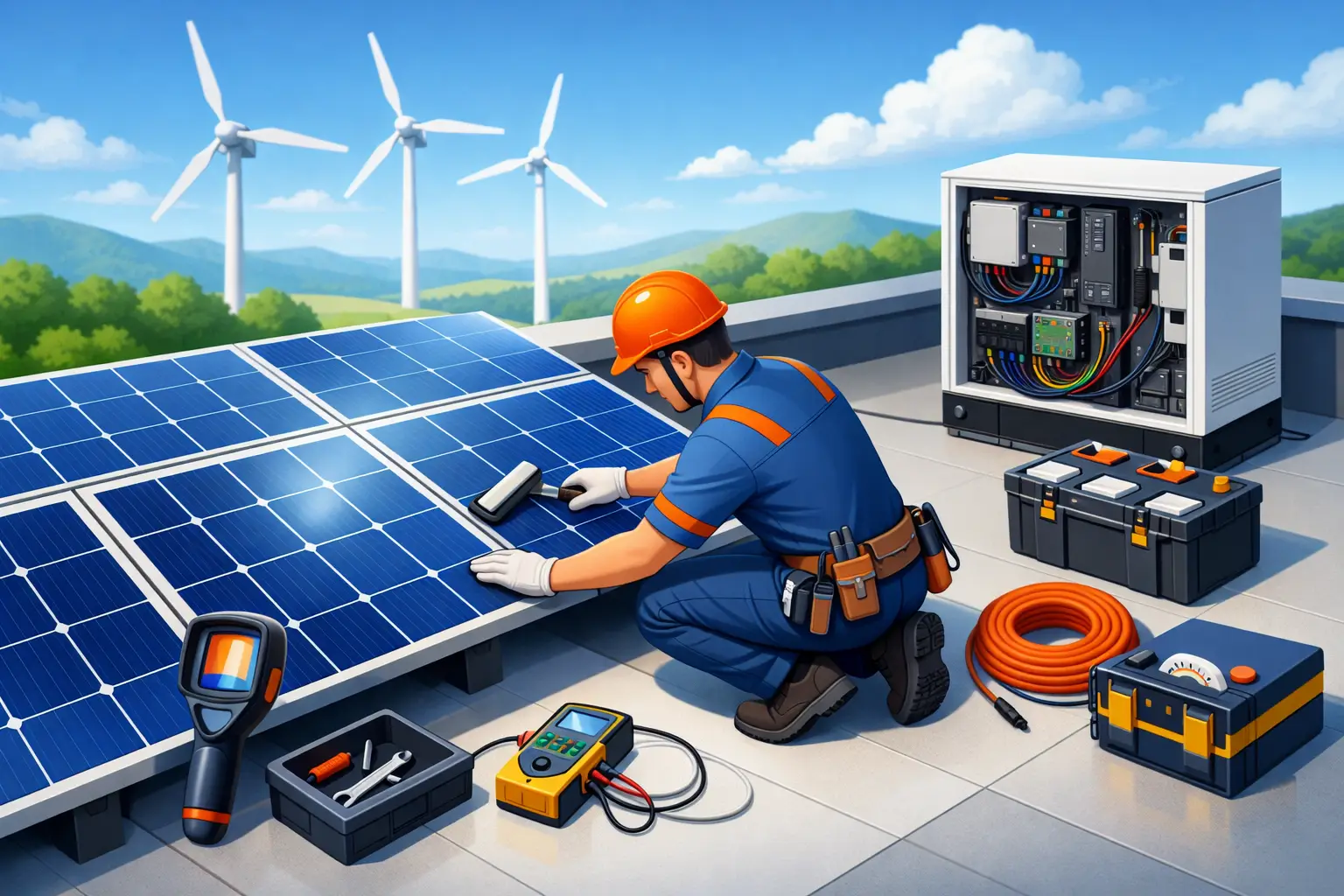 Mentenanță pentru sisteme fotovoltaice eficientă