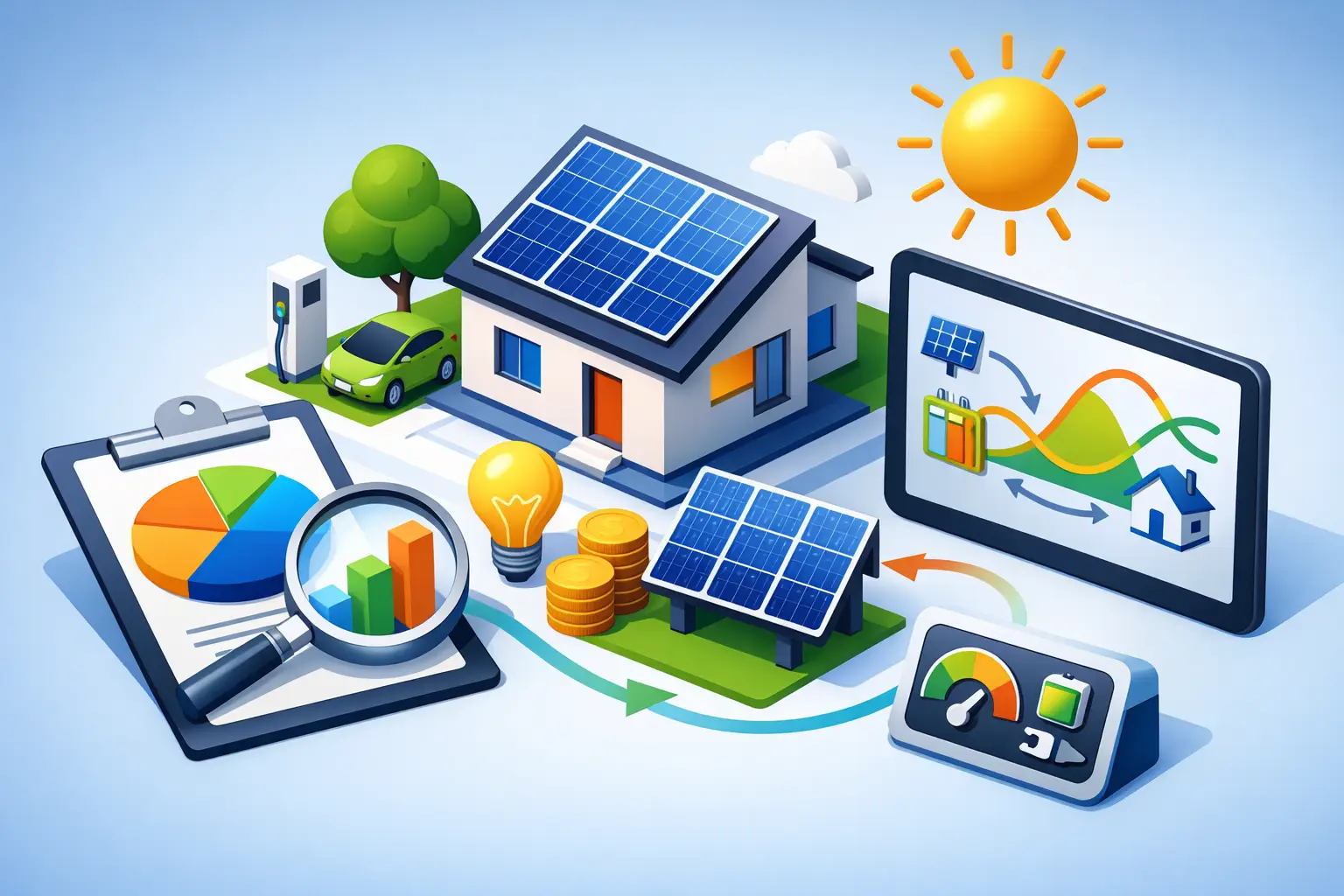 Cum calculezi autoconsumul fotovoltaic corect