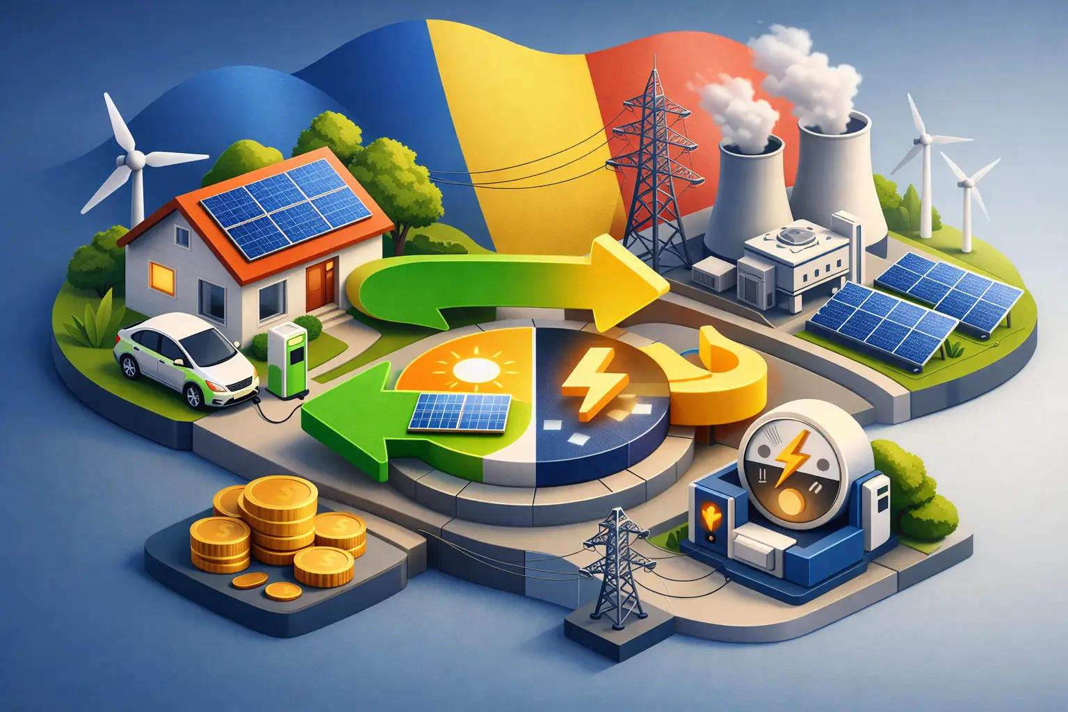 Ghid compensare energie prosumator în România