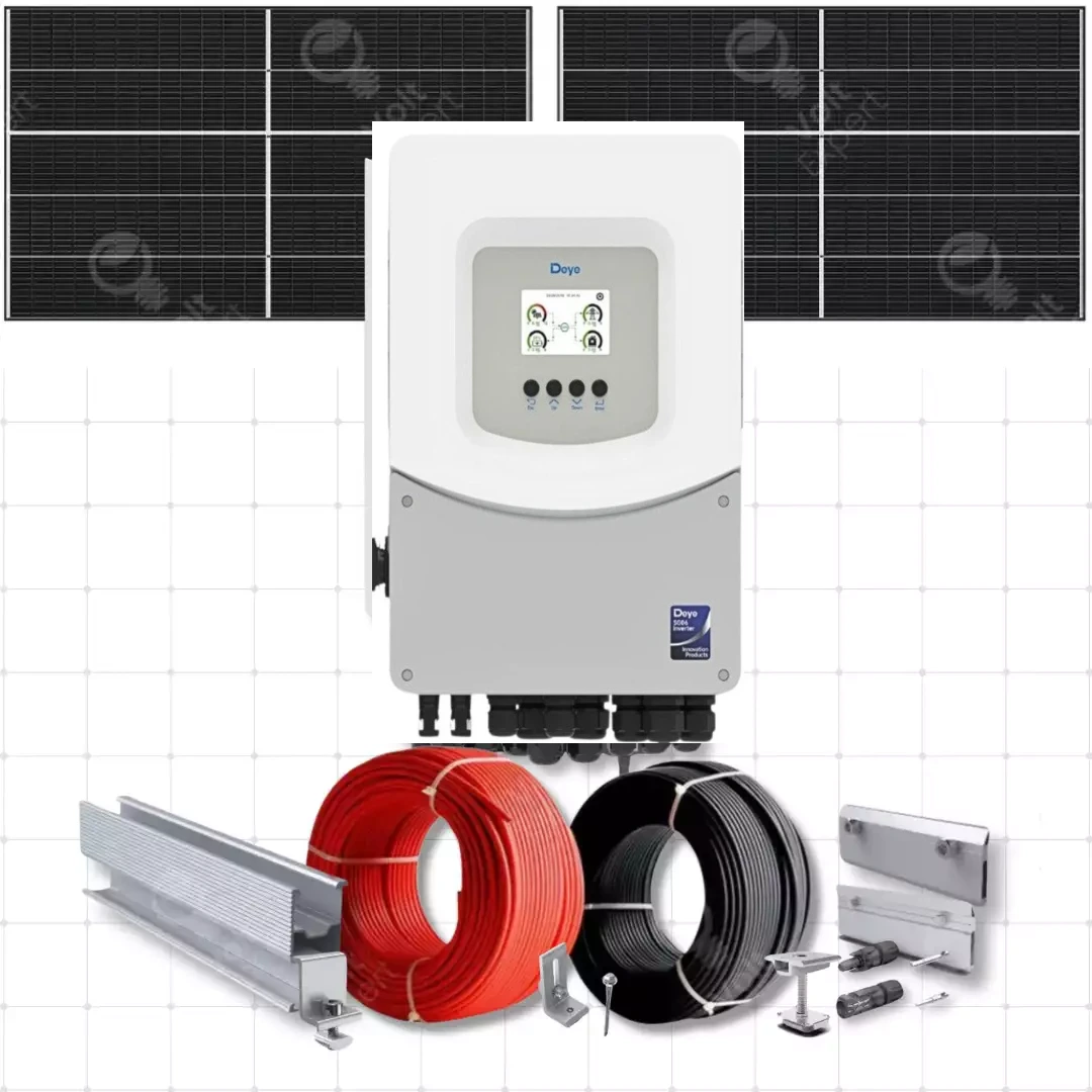 Sistem Fotovoltaic 6 kW DEYE Monofazic Hibrid – montaj echipe proprii + dosar prosumator incluse