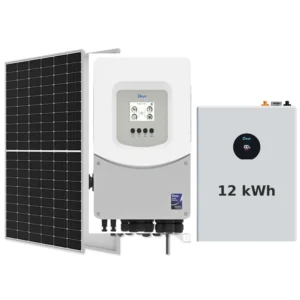 Sistem Fotovoltaic Deye 6 kW Monofazic cu Acumulator 12 kWh – Ofertă