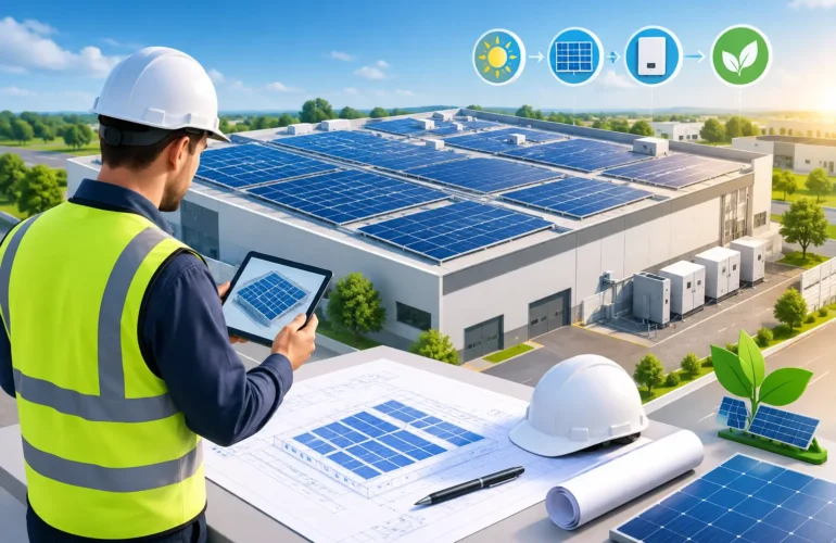 Ghid avize instalație solară industrială