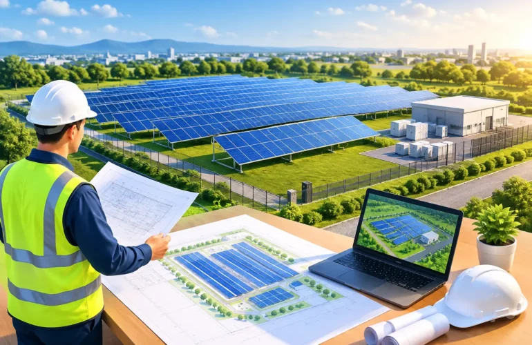 Ghid de proiectare parc fotovoltaic comercial