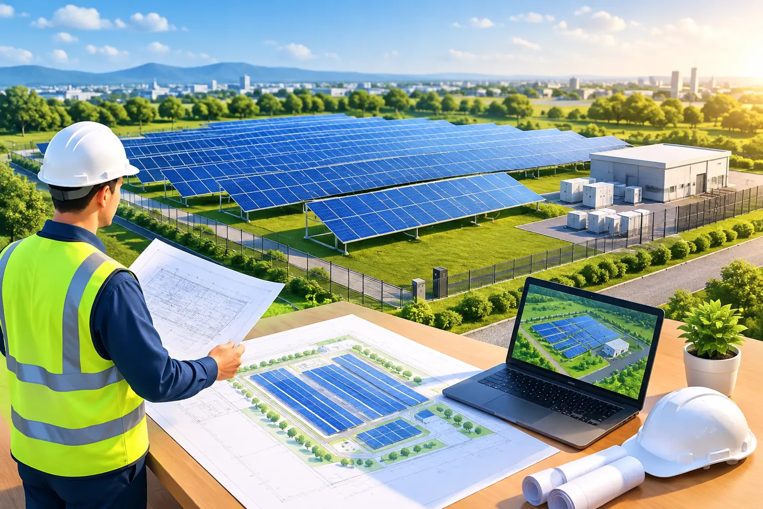 Ghid de proiectare parc fotovoltaic comercial