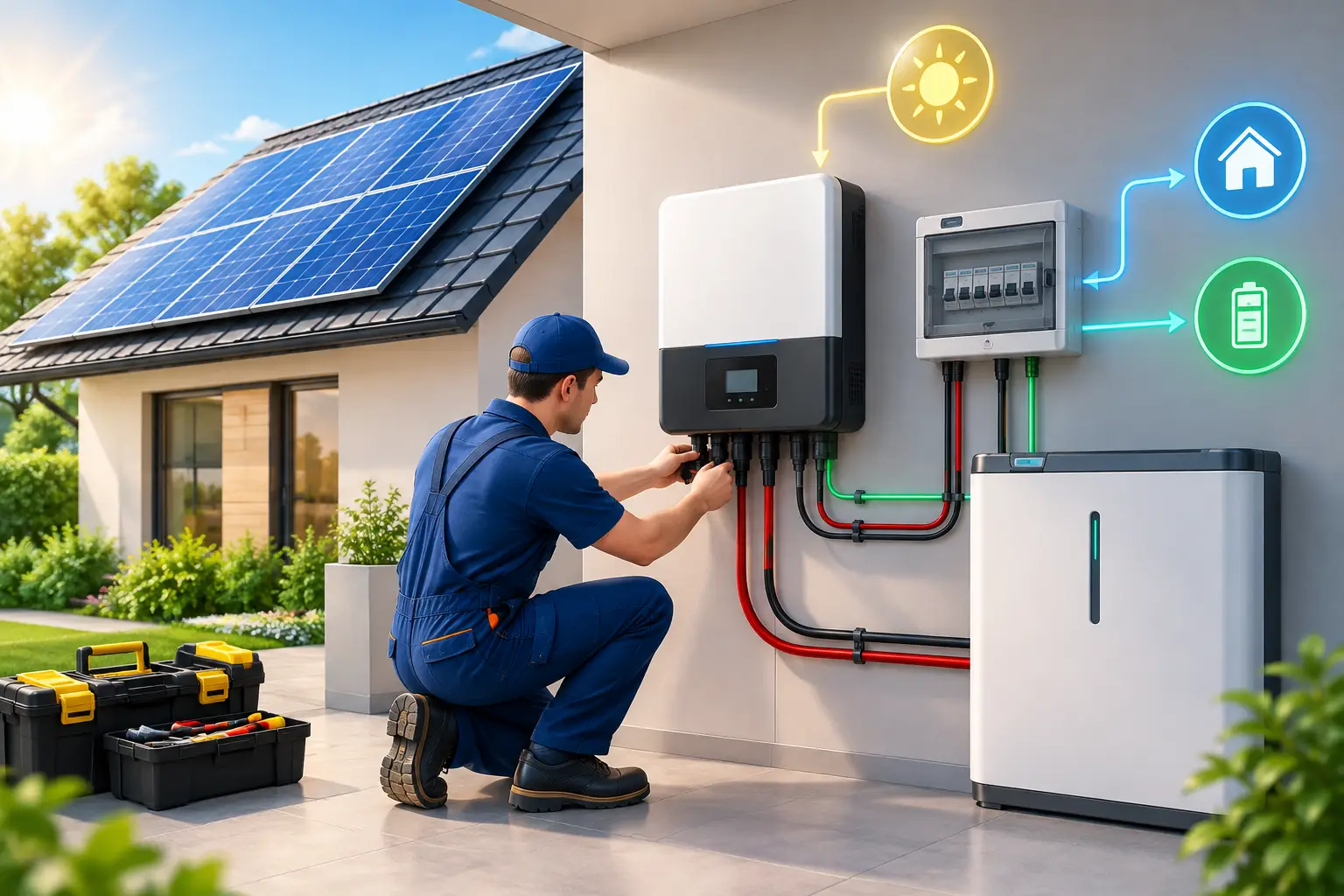 Punere în funcțiune invertor solar corectă
